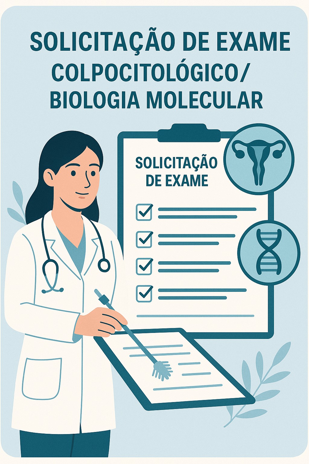 SOLICITAÇÃO PARA SOLICITAÇÃO DE EXAME COLPOCITOLÓGICO / BIOLOGIA MOLECULAR